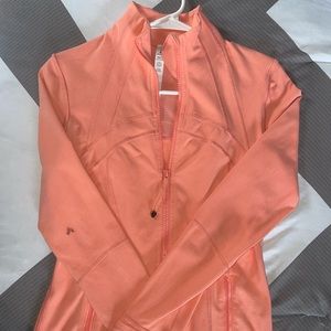 lululemon define jacket, coral pink/orange